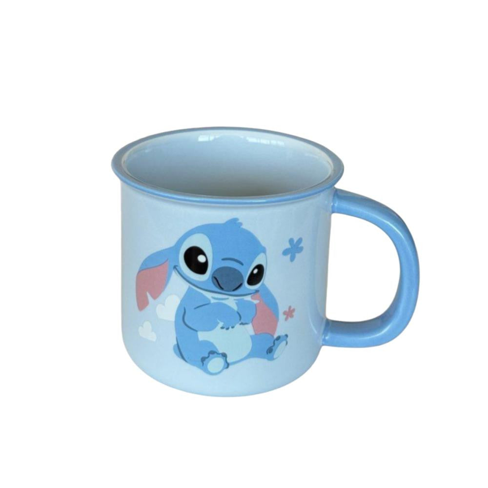 Cute Cartoon Stitch Ceramic Mug Kids Coffee & Milk Cup – Blue | ALJY23-083S