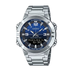 Casio Men Analog-Digital Watch - Blue / Silver | AMW-870DA-2A1VDF