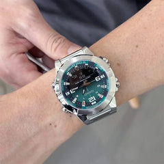 Casio Men Analog-Digital Watch - Green / Silver | AMW-870DA-3AVDF