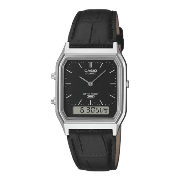 Casio Vintage Analog-Digital Unisex Watch - Black | AQ-230EL-1ADF