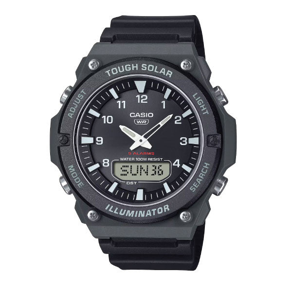 Casio Men Solar-Powered Analog-Digital Watch - Black | AQ-S820W-1AVDF