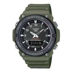 Casio Men Solar-Powered Analog-Digital Watch - Green | AQ-S820W-3BVDF