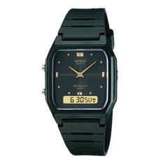 Casio Men Vintage Analog-Digital Watch - Black | AW-48HE-1AVDF