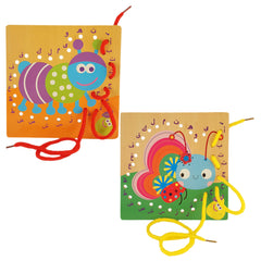 World of Toys Animal Lacing Board Educational Toy | AL4459
