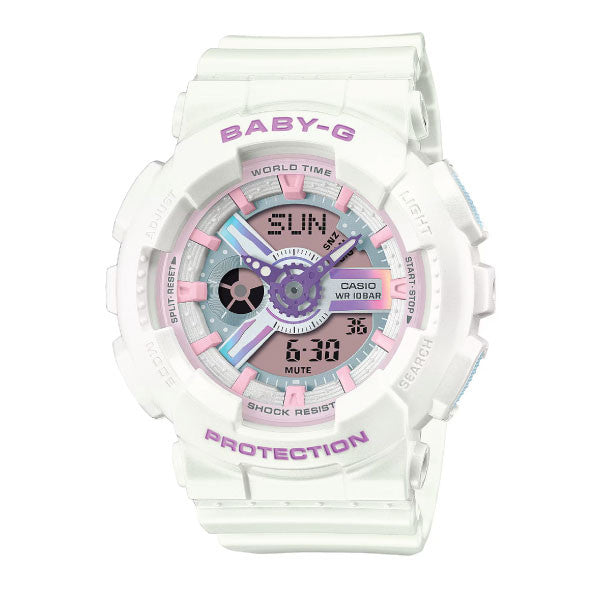 Casio Baby-G Women Analog-Digital Watch - Purple / White | BA-110FH-7ADR