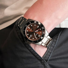 Casio Men 3H Watch - Silver / Brown / Black | MDV-107D-5AVDF