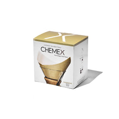 CHEMEX Prefolded Natural Filter Squares - 100/Pack