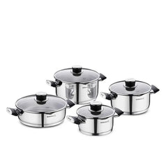 Korkmaz Pera — 8 Piece Stainless Steel Cookware Set | A2087