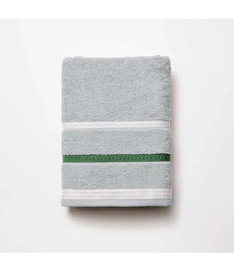 Benetton Home, Hand Towel 50x90cm 450Gms 100& Cotton Grey W/ Stripes Neutral Be |  BE-0926-GY-KF