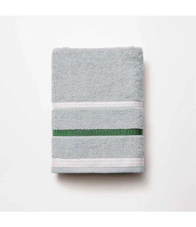 Benetton Home, Hand Towel 50x90cm 450Gms 100& Cotton Grey W/ Stripes Neutral Be |  BE-0926-GY-KF