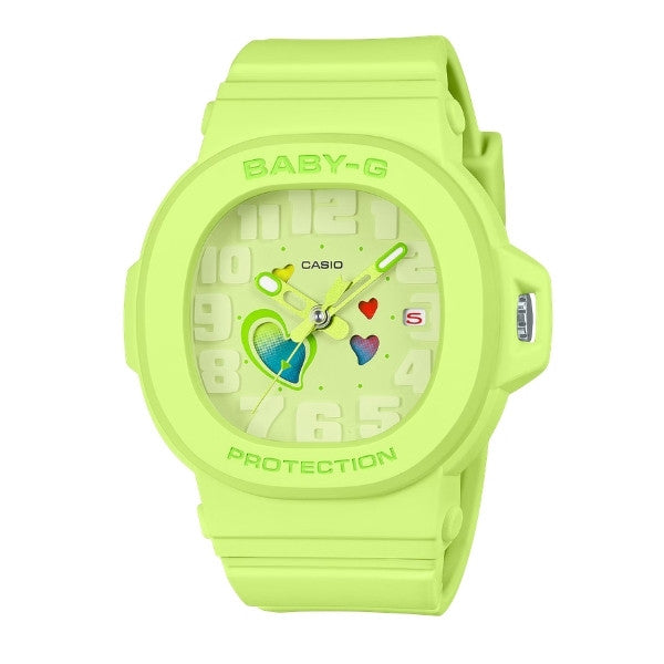 Casio Baby-G Women Playful Hearts Series Analog Watch - Green | BGA-10-3ADR