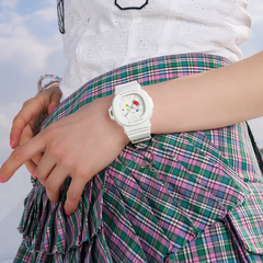 Casio Baby-G Women Playful Hearts Series Analog Watch - White | BGA-10-7ADR