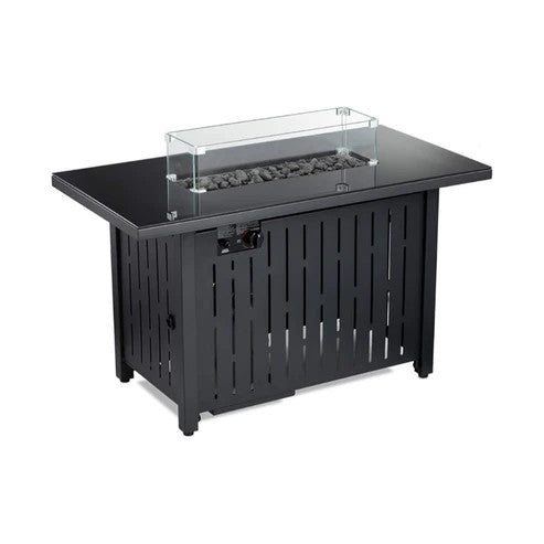 BIG GENERAL Rectangular Glass Patio Heater Topless Black | BGPH-823G