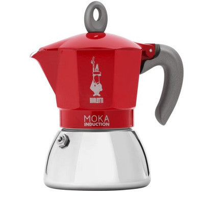 Bialetti 0006942 Moka Induction 2 Cups , Red | BIA0006942