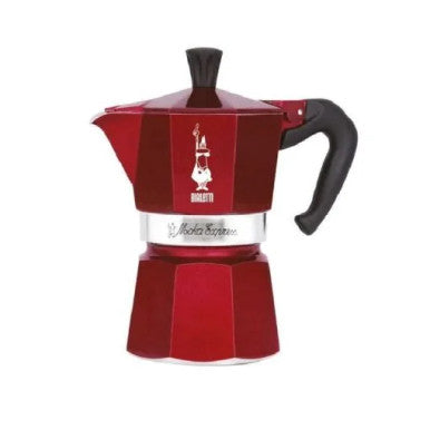 Bialetti 0009223Moka Express 3 Cups ,Red | BIA0009223