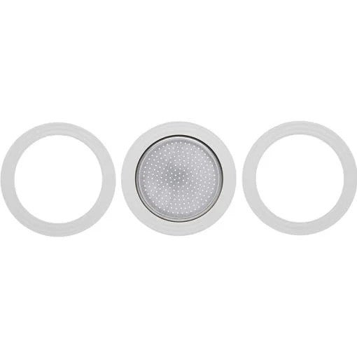 Bialetti Espresso Maker Gasket with Filter Plate Set of 3 | BIA0800031