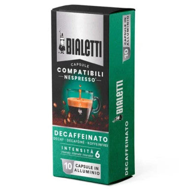 Bialetti 096080353 10 Pcs Nespresso Compatible Capsules, Decafe | BIA096080353