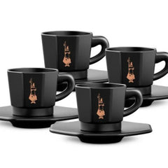 Bialetti RTATZ403 Moka Espresso Cups Set of 4 Black | BIARTATZ403