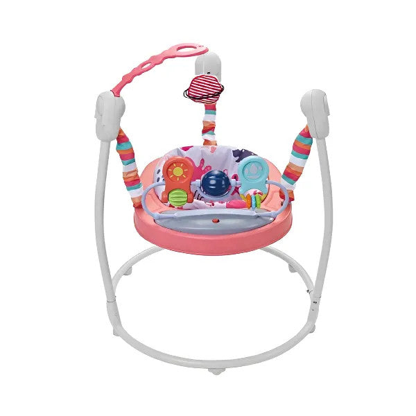 Baby Activity Jumper with Hanging Toy & Music - Pink | 27280