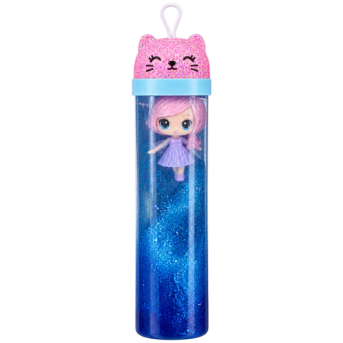Mini Doll Glitter Slime Tube Toy - Blue | AL1099-BLU