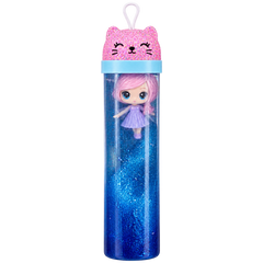 Mini Doll Glitter Slime Tube Toy - Blue | AL1099-BLU