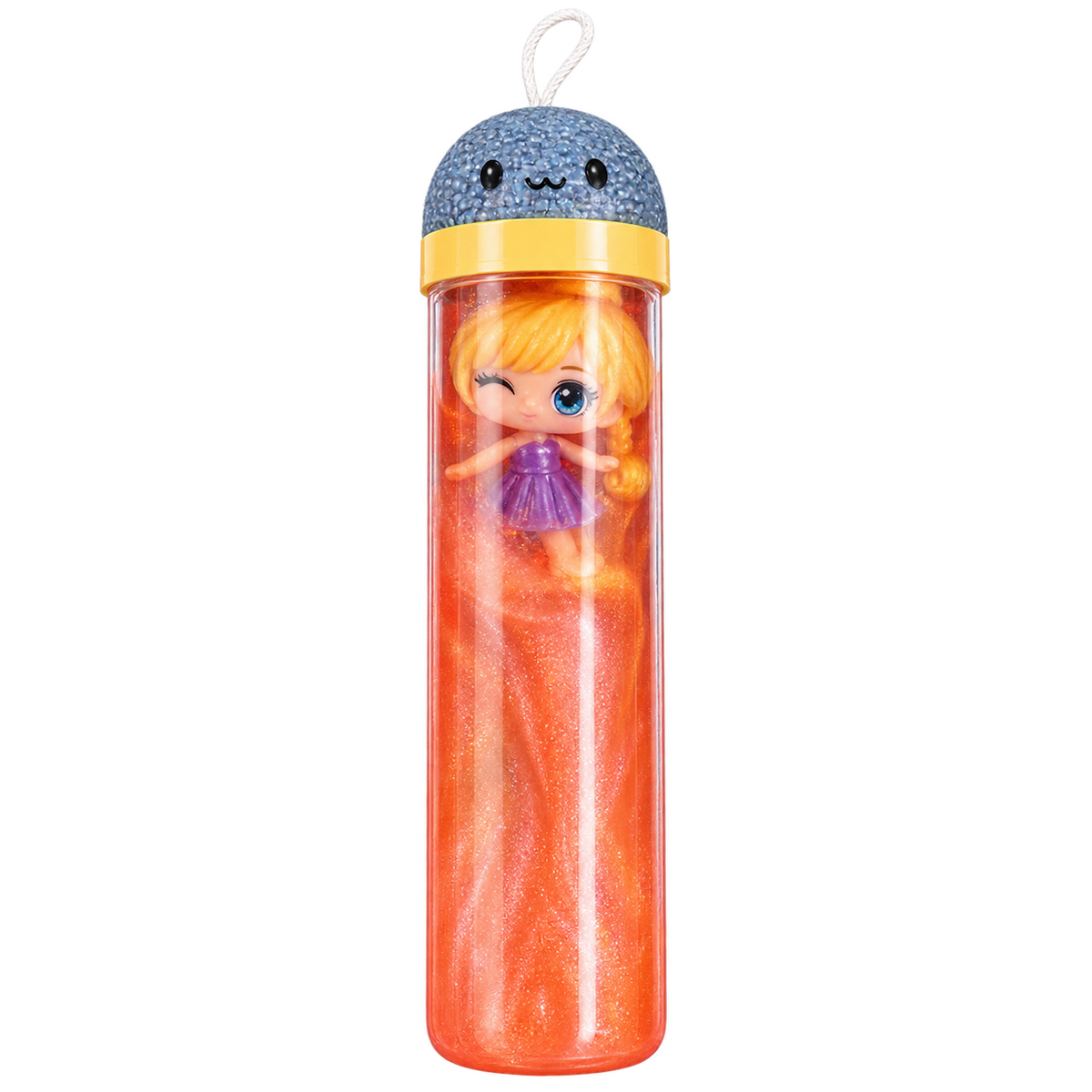 Mini Doll Glitter Slime Tube Toy - Orange | AL1099-ORG