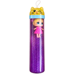 Mini Doll Glitter Slime Tube Toy - Purple | AL1099-PUR