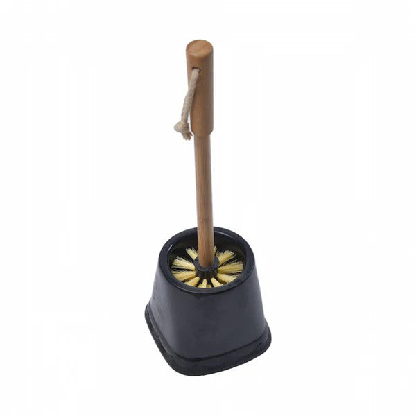 Black and Wood WC Set | BR160682