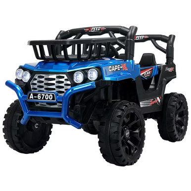 Kids Electric Ride-On Off-Road Jeep – Blue | AL-A6700