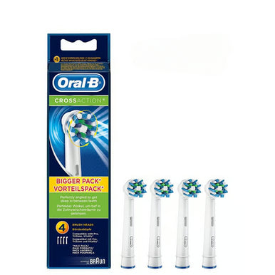 Oral-B Cross Action Replacement Brush Heads - Pack of 4 | EB50