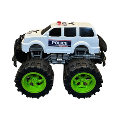 Jumbo Monster Truck - Police Edition, White | CLK-302