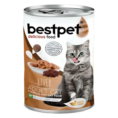 Bestpet Cat بقطع كبد الدجاج في المرق 400 جم | P0043