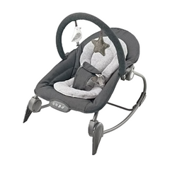 Baby Rocker Chair with Music & Soft Toys - Dark Grey | 27267