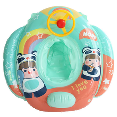 Panda Baby Inflatable Swim Ring with Steering Wheel - Kids Seat Float | 583-53