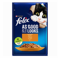 Felix As Good As It Looks Chicken Pouch Cat Food 26×85g | 206500