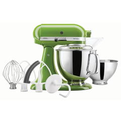 KitchenAid Tilt-Head Artisan Mixer Matcha Green 4.8L + 3L Bowl + Flex Edge Beater | 5KSM175PSEMA