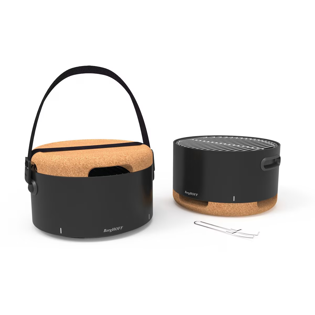 Berghoff Leo Portable Tabletop Grill – Black Charcoal BBQ | 2415601