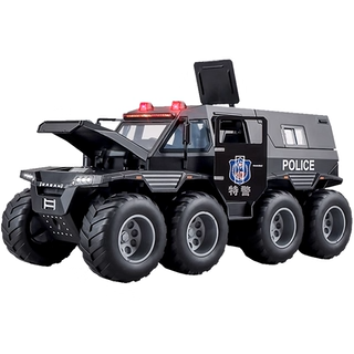 Diecast 1/24 Metal Model Swat 8x8 - Black| 8024C