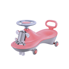 Kids Classic Twist Ride-On Car – Pink & Grey | AL6888