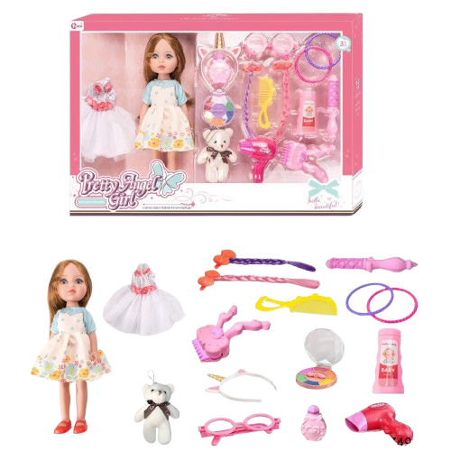 Pretty Angel Girl Doctor Doll Set with Dress & Accessories | WZB9603-12