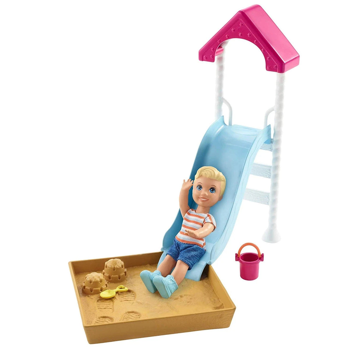 Barbie Skipper Babysitters Inc. Toddler Doll & Slide Sandbox Playset | FXG96