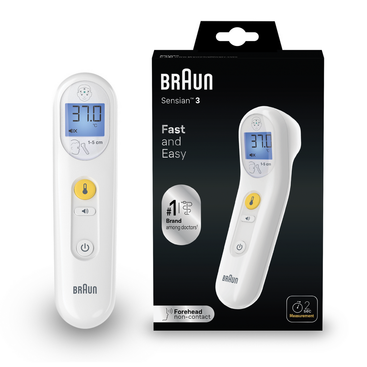 Braun Sensian 3 Forehead Non-Contact Thermometer | BNT050EE