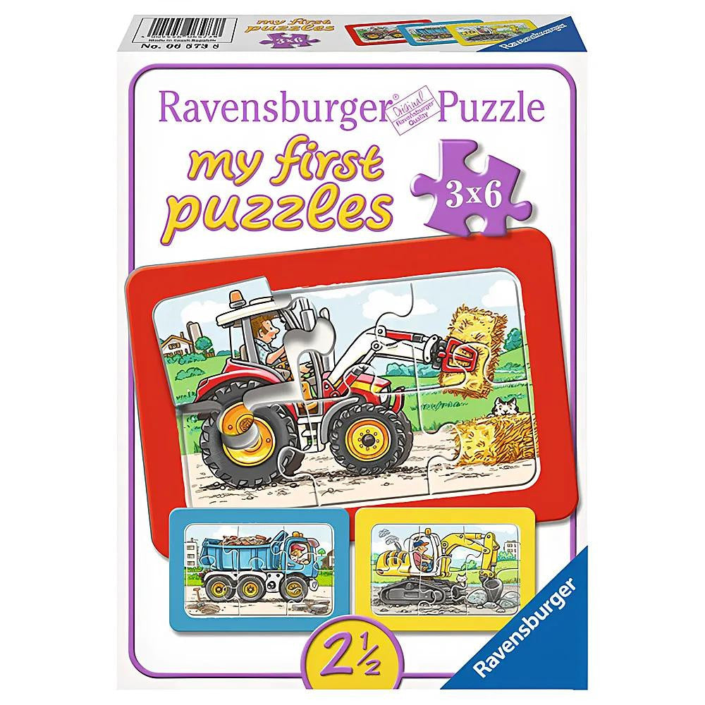 Ravensburger My First Puzzles Farm Vehicles 3x6 Pieces | RV06571-4