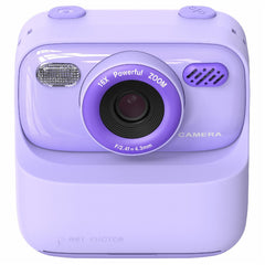 Kids P79 Instant Print Digital Camera – Purple – 1080P Dual Lens, 2.4" Display & Thermal Printer