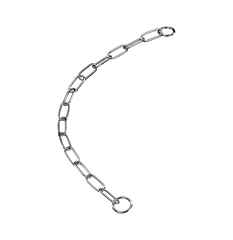 Nobby Chrome Large Link Chain Collar | 73025
