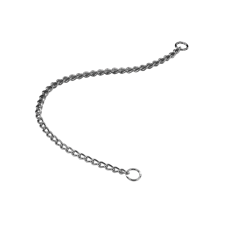 Nobby Chrome Small Link Chain Collar | 73005