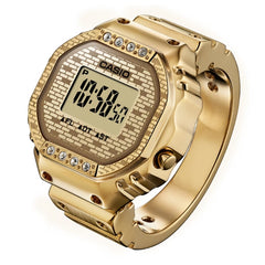 Casio Ring Watch Collaboration with J Balvin - Gold Plated | CRW-001JB-9DR