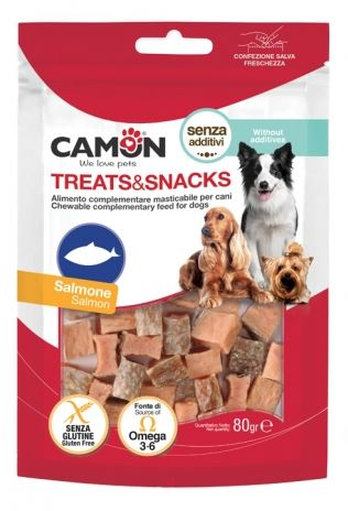 Camon Dog Treats Salmon Cubes 80g 14Pcs | AE807