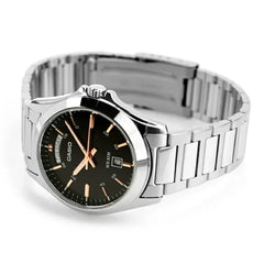 Casio Men 3-Hand Watch - Black / Silver | MTP-1370D-1A2VDF