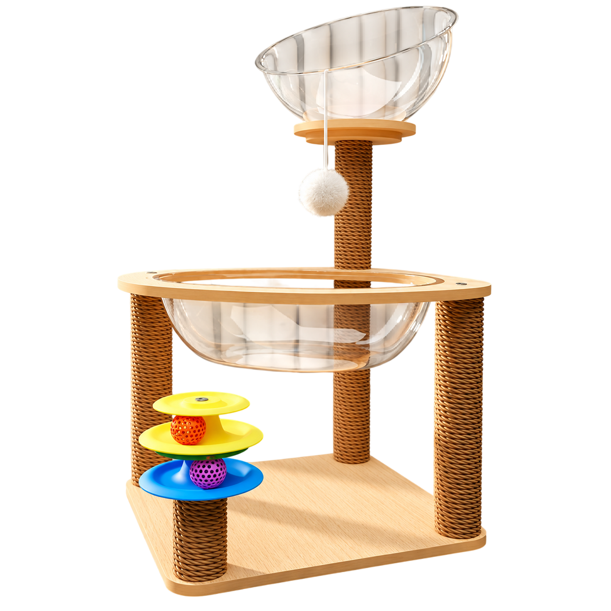 Special Shape Cat Scratcher Post with Toys | IG135